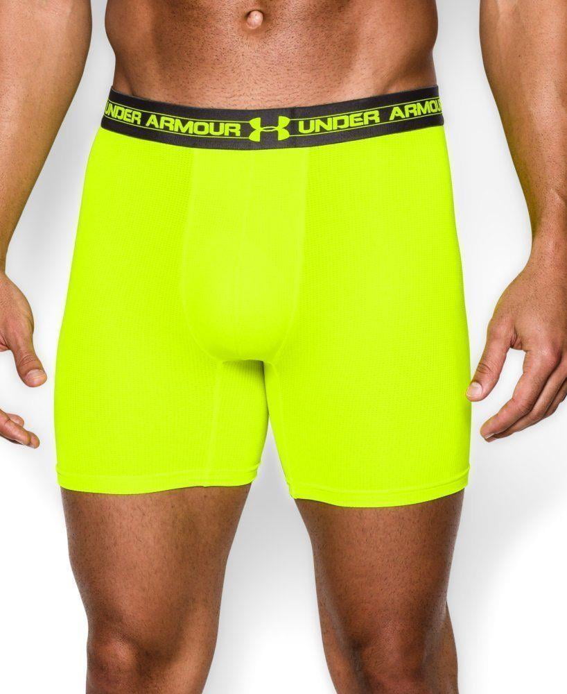Under Armour Under Armour NEW Yellow Mens Size Medium M Mesh Boxer