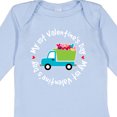 thumbnail image 4 of Inktastic 1st Valentines Day Boys Heart Truck Boys Long Sleeve Baby Bodysuit, 4 of 5