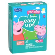 Pampers Easy Ups Peppa Potty Training Pants Girls Size 3T-4T, 22 Count (Select for More Options)