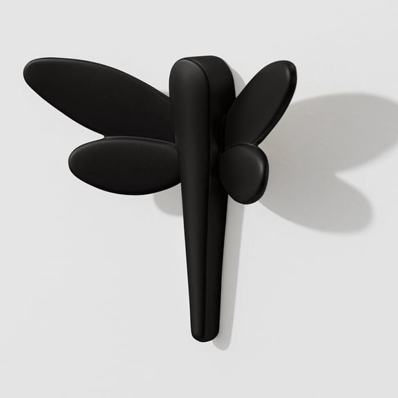 Balin Designs Vela Wall Hook, Modern Single Robe and Towel Hook, Matte Black