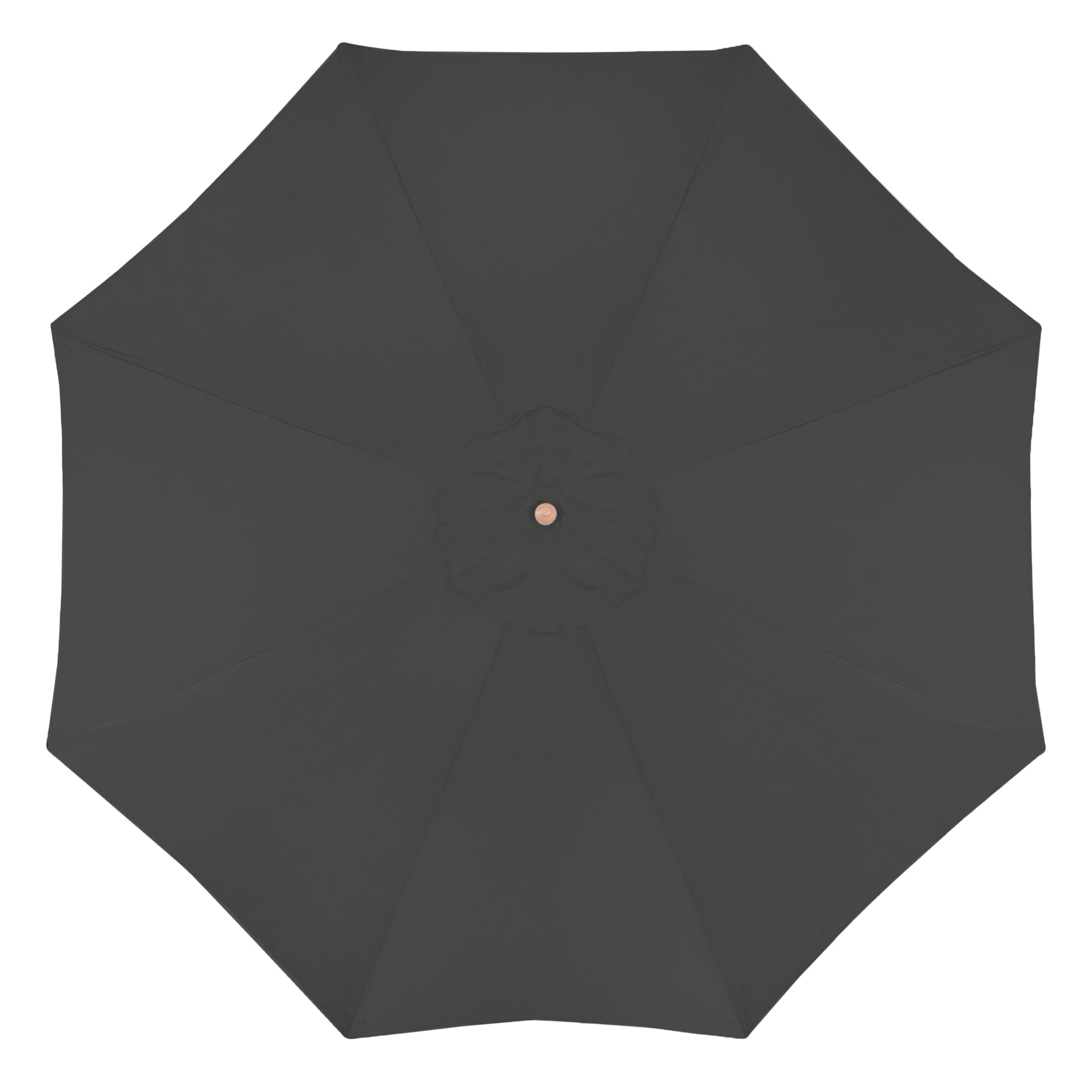 Northlight 8.5ft Outdoor Patio Market Umbrella with Wooden Pole, Gray