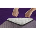 thumbnail image 5 of Extra Soft Twin/Twin XL Size Fitted Sheet Bamboo Rayon Deep Pocket 15", Moisture Wicking, Cooling, Breathable, Purple, 5 of 5