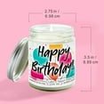 thumbnail image 6 of Happy Birthday Candle - Birthday Cake Scented Candle - Sweet Vanilla & Buttery Cake Scent for a Joyful Ambiance - 9/16oz 100% All-Natural Handmade Soy Wax Candle, 6 of 9
