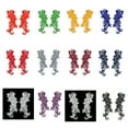 thumbnail image 2 of 2.75" x 8" Red Black Blue Green Embroidered Venice Lace Sewing Supplies by Pair, 2 of 5