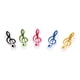 thumbnail image 2 of 3uds. Clips de papelería, Clips de notas musicales multicolores para cuaderno (Multicolor), 5 uds., 2 of 2