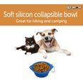 thumbnail image 6 of Kewoow Set of 2 Silicone Bowl collapsable Dog & Cat. Foldable with a carabiner/clip, Travel expandable pet dish for water or food, Small-medium-Large sized pets, 28.74 fl oz/ 4 us cup. Orange, 6 of 10