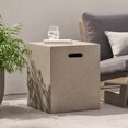 thumbnail image 1 of MODERNLUXE Support de Réservoir Extérieur, Table Carrée pour Couvercle de Réservoir avec Poignées Latérales, Table d'Appoint Extérieure, Gris Pâle, 1 of 7