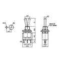 thumbnail image 6 of 1/5 PCS,Red Mini 3Pin 6mm 2/3 position,Self-Resetting Toggle Switches ON-(ON)DPDT,Toggle Switches 6A/125V 3A/250V AC MTS-112, 6 of 6
