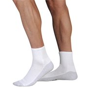 Juzo Silver Sole Anklet 12-16mmHg Closed Toe, M, White