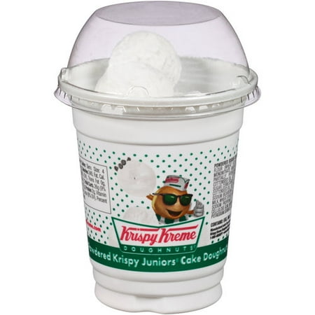 Krispy Kreme Powdered Krispy Juniors Cake Doughnuts, 3.33 oz