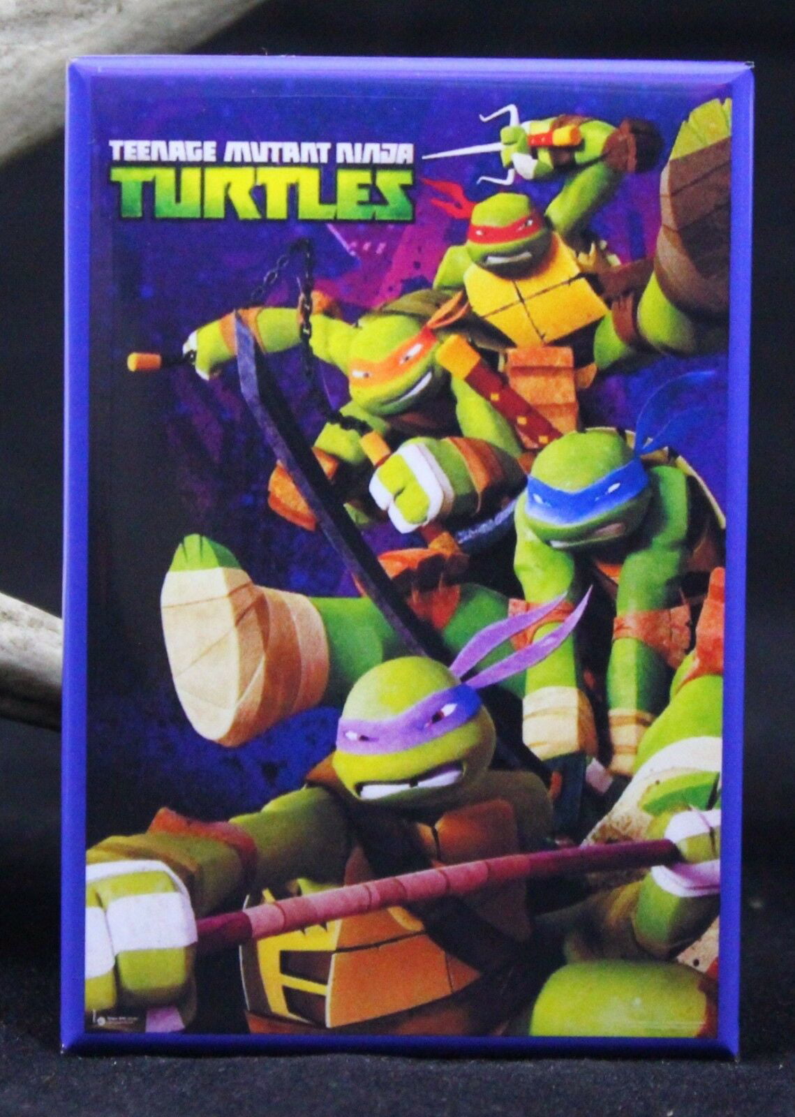 Teenage Mutant Ninja Turtles Board Game Box 2" x 3" MAGNET Fridge Locker TMNT 