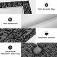 thumbnail image 5 of Black White Striped Outdoor Rug 5x7 Ft, Non Slip Washable Area Rug, Abstract Modern Art Irregular Stripe Patio Rugs Carpet Runner, Large Floor Mat for Indoor/Outdoor Deck Porch Camping, 5 of 8