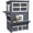 Dark Gray, variant on Large Dog Stroller with Storage, One-Click Foldable Pet Stroller for Medium Dogs, Shock Absorbing Wheels, Mesh Window, Gray Steel Frame, 44L x 25.5W x 39.25H
