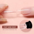 thumbnail image 2 of Kit de gel para extensiones de uñas GAOY Poly con 4 colores más capa superior/base, 2 of 6