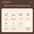thumbnail image 3 of Mini Portable Foldable Clothes Dryer, Portable Mini Clothes Dryers with Bag and Hook, Quiet and Fast-Drying, Auto-off Timer, for Apartment, Rv, Travel (2PCS), 3 of 10