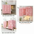 thumbnail image 4 of AUQ 2 Pieces Upper/Bottom Bunk Bed Curtains Dorm Home Blackout Privacy Bed Cloth Curtain Shading Breathable Dustproof Bed Canopy with Rope and Buckles for Kids Teen Loft Bed Single Sleeper, 4 of 7