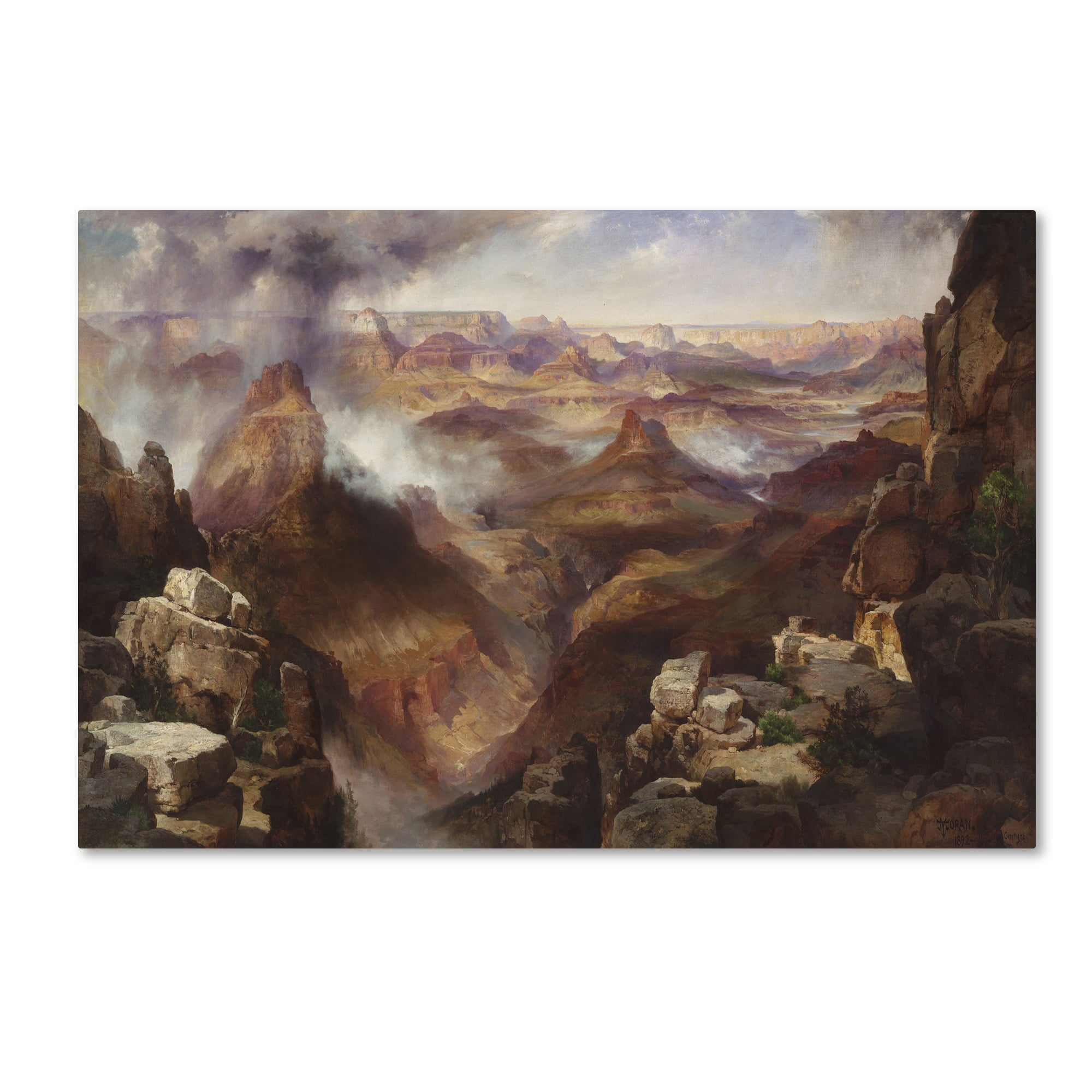 Trademark Fine Art 'Grand Canyon' Canvas Art by Thomas Moran