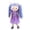 D003- Purple, variant on Stuffed Rag Doll Gift, Girls Toys, Plush Princess Doll, Room Decor for Girls, Pink Tulle Skirt with Gold Star Accents, Soft Skin-Friendly Fabric, 11 Inch Size Easy for Small Hands