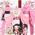 thumbnail image 2 of Demon Slayer Kochou Shinobu Kamado Nezuko Kanroji Mitsuri Kibutsuji Muzan Kimono Maid uniformes Cosplay disfraz envío gratis Gao Jinjia LED, 2 of 2