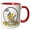 Red/White, variant on 3drose, Funny Worlds Greatest Softball Player Cartoon, 11oz Two-tone Blue Mug
