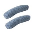 thumbnail image 3 of 1 par de fundas para reposabrazos de silla de oficina, fáciles de instalar, con banda elástica para el hogar. Azul claro, 3 of 9