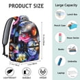 thumbnail image 3 of Nebula Sci-fi Lovers Students Backpack Galaxy Outer Space Celestial Cosmic Design, Lightweight and Comfortable School Bag, 3 of 5