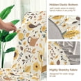 thumbnail image 5 of Yayeee 2 Pack Dining Chair Covers Stretch Parson Chairs Slipcovers Seat Protector, Beige Birds Floral, 5 of 6