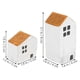 thumbnail image 2 of 2pcs Home Scene Layout Prop Desktop House Adornment Wooden House Decor, 2 of 2