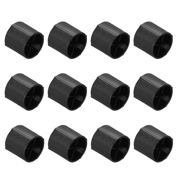 Uxcell 12Pcs Tape Dispenser Core, Replacement Core for 20032/20072 Tape Dispenser Plastic Insert Parts for Home Office Warehouse Wrapping Packaging Mailing Shipping, Black