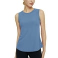 thumbnail image 3 of ZyeKqe Workout Tops for Women Sleeveless Tank Tops Ribbed Knit Athletic Gym Yoga Shirts Loose Fitting, 3 of 9