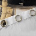 thumbnail image 4 of Homewish Black Gold Gray Kitchen Curtains,Modern Brush Strokes Black Out Curtains Pack of 2 (42x63 Each), 4 of 6