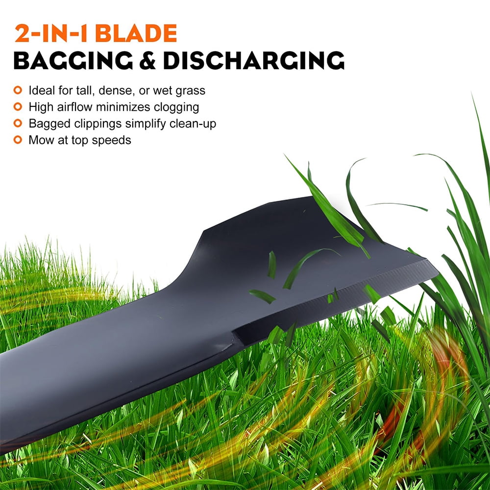 2 PCS Mower Blades for Craftsman LT1000 LT2000 42″ Riding Mower, Poulan Pro Husqvarna 42'' Deck Lawn Tractor 138971