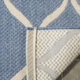 thumbnail image 6 of SAFAVIEH Courtyard Linnet Geometric Indoor/Outdoor Area Rug, Blue/Beige, 9' x 12', 6 of 10