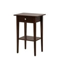 thumbnail image 2 of Home Furniture Modern Dalton 1-Drawer Cappuccino Nightstand (28"H X 14"W X 18"D), 2 of 6