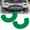 Green, variant on RECON - Fits 15-23 F150 & Raptor Models Tow Hook Covers 2-Piece Set of 100% Silicone Rubber Covers Heavy Duty Rugged Durability Unique Style Protection (Green)
