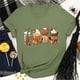 thumbnail image 2 of Mujeres Otoño Milk Tea Festival Halloween Drop Sleeve Retro Print Loose manga corta para hombres y mujeres Tops Pompotops  hkajfhjk456923, 2 of 7