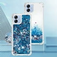 thumbnail image 6 of Slim Fit Phone Case for Samsung Galaxy A04E, Case for Galaxy M04, Case for Galaxy F04,Glitter Liquid Quicksand Effect Silicone Soft TPU Case for Galaxy A04E/M04/F04,LSWT Blue, 6 of 12