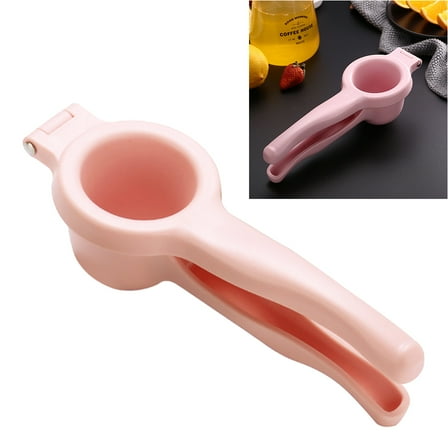 WHAMVOX  Fruit Juicer Manual Hand Crank Lemon Squeezer Citrus Orange Pink