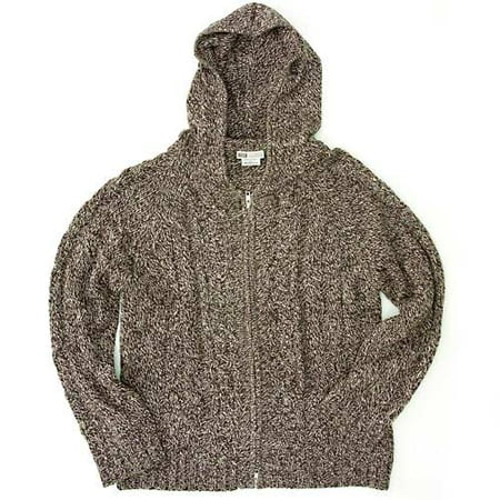 Faded Glory - Women's Hooded Cable Knit Sweater