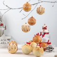 thumbnail image 5 of Juego de 6 bolas de jengibre para árbol de Navidad de 8 cm, diseño de hombrecito de jengibre, galletas de dibujos animados, bolas de Navidad, adornos colgantes, decoraciones para fiestas navideñas en, 5 of 5