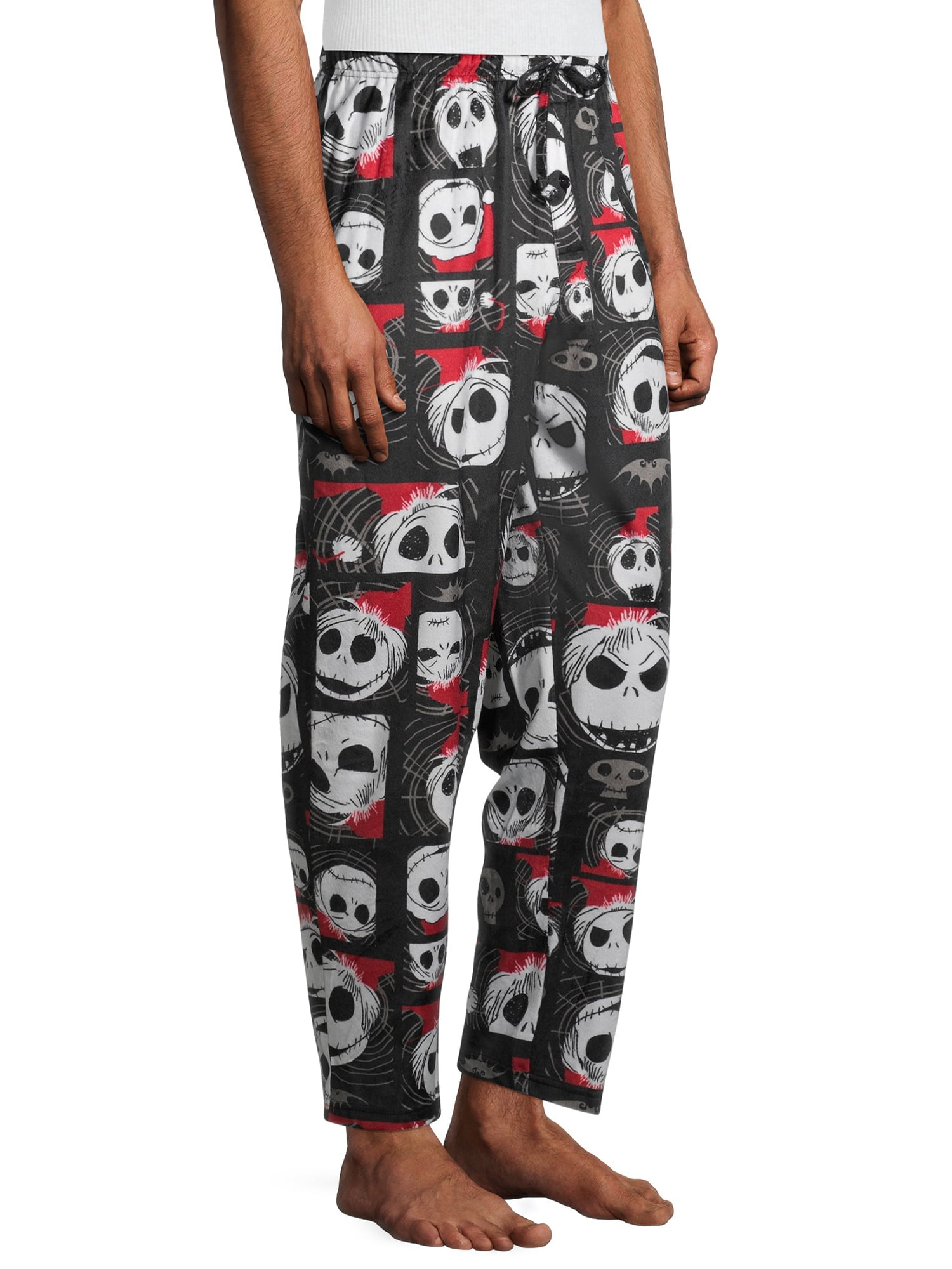 8-10 Disney Womens Nightmare Before Christmas Cuffed Pajama Pants Medium 