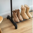 thumbnail image 4 of IRIS Portable Single-Rod Height Adjustable Clothes Rack with Lockable Wheels, Rolling Garment, 4 of 9