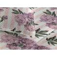thumbnail image 3 of Ambesonne Romantic Floral Quilted Bedspread Set 3 Pcs, Peony Flowers Print, Twin, Pale Lilac and Forest Green, 3 of 4