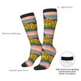 thumbnail image 4 of Goofa Horse Sunflowers Pattern Adult Stockings, Color-Block Knee High Socks, Comfortable and Breathable, Soft and Stretchable, Sports, and Decoration, 4 of 6