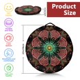 thumbnail image 5 of Round Meditation Cushion, 22" Dutch Velvet Floor Pillow with PP Cotton Filling for Yoga, Zen, Reading, and Floor Seating, Boho Print, 5 of 5