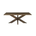 thumbnail image 2 of Taran Designs Mason 78" Solid Wood Dining Table in Brown, 2 of 6