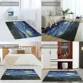 thumbnail image 2 of Starry Night Carpet Style Living Room Bedroom Soft Comfy Rug Modern 3d Entry Mats Household, 2 of 7