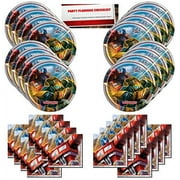 Transformers Optimus Prime Bumblebee Birthday Party Supplies Bundle Pack for 16 Guests (Plus Party Planning Checklist by Mikes Super Store)