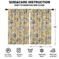 thumbnail image 2 of Blackout Kids Curtains,Pioneer Flower Floral Print Pattern Childrens Insulated Curtains Set Of 2,Bedroom Essentials,Toddler Room Decor 52"x84", 2 of 5