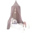 thumbnail image 1 of SUTENGDA Dome Princess Bed Canopy Round Lace Mosquito Net Hanging House Netting Curtains, 1 of 6